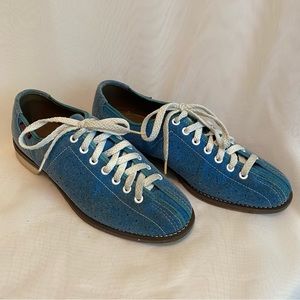 Vintage Bowling Shoes Blue Size 7